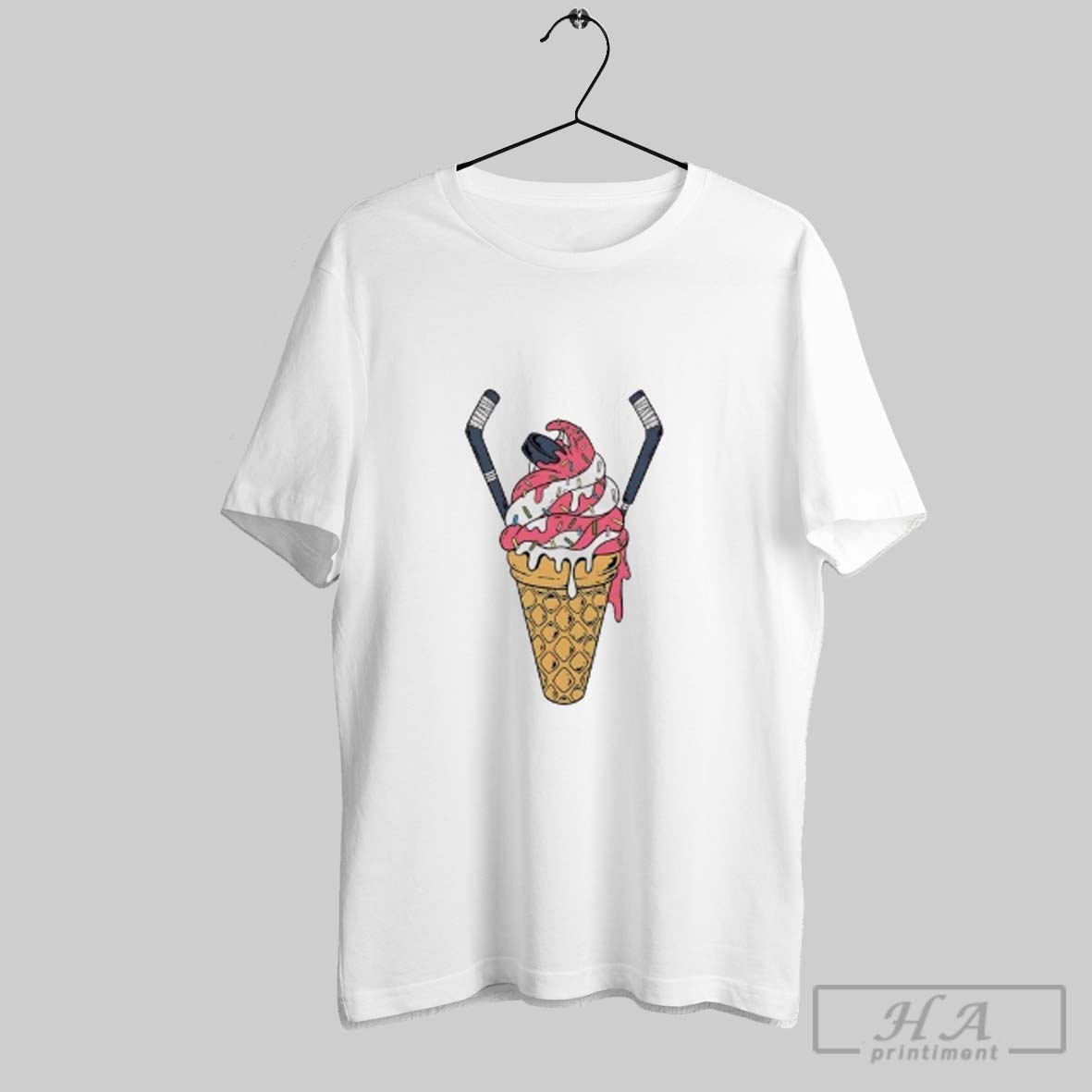 Official Ice Cream Cone Hockey Tee Shirt