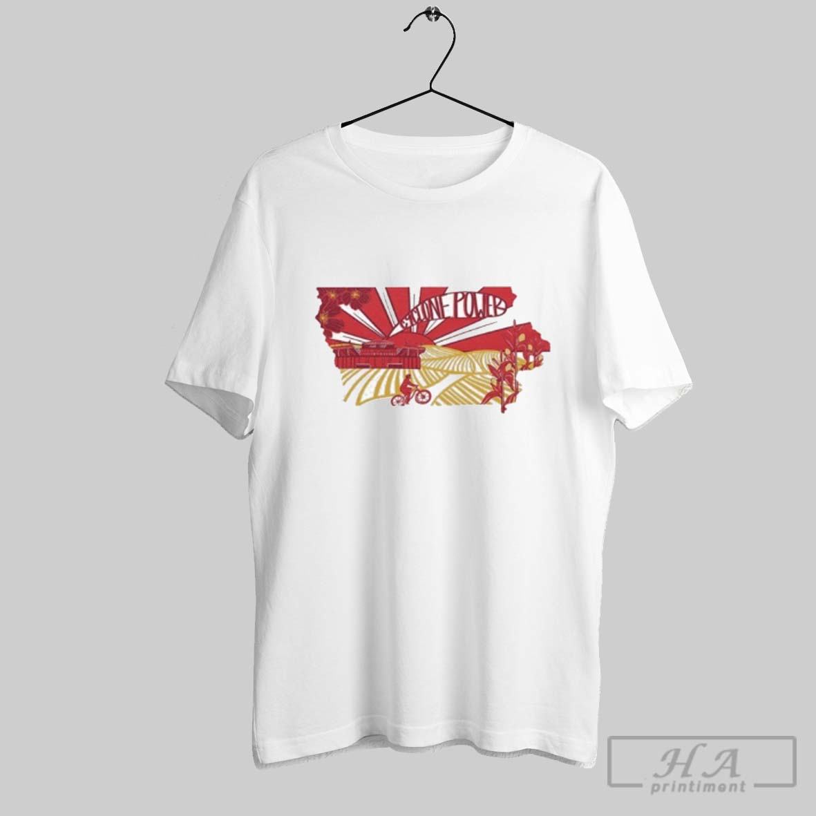 Official Iowa State Cyclones Power Outline Tee Shirt