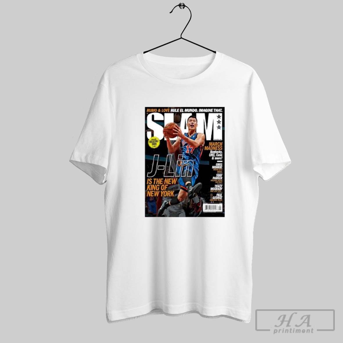 Official J Lin Is The New King Of New York Basketball Posters White Shirt