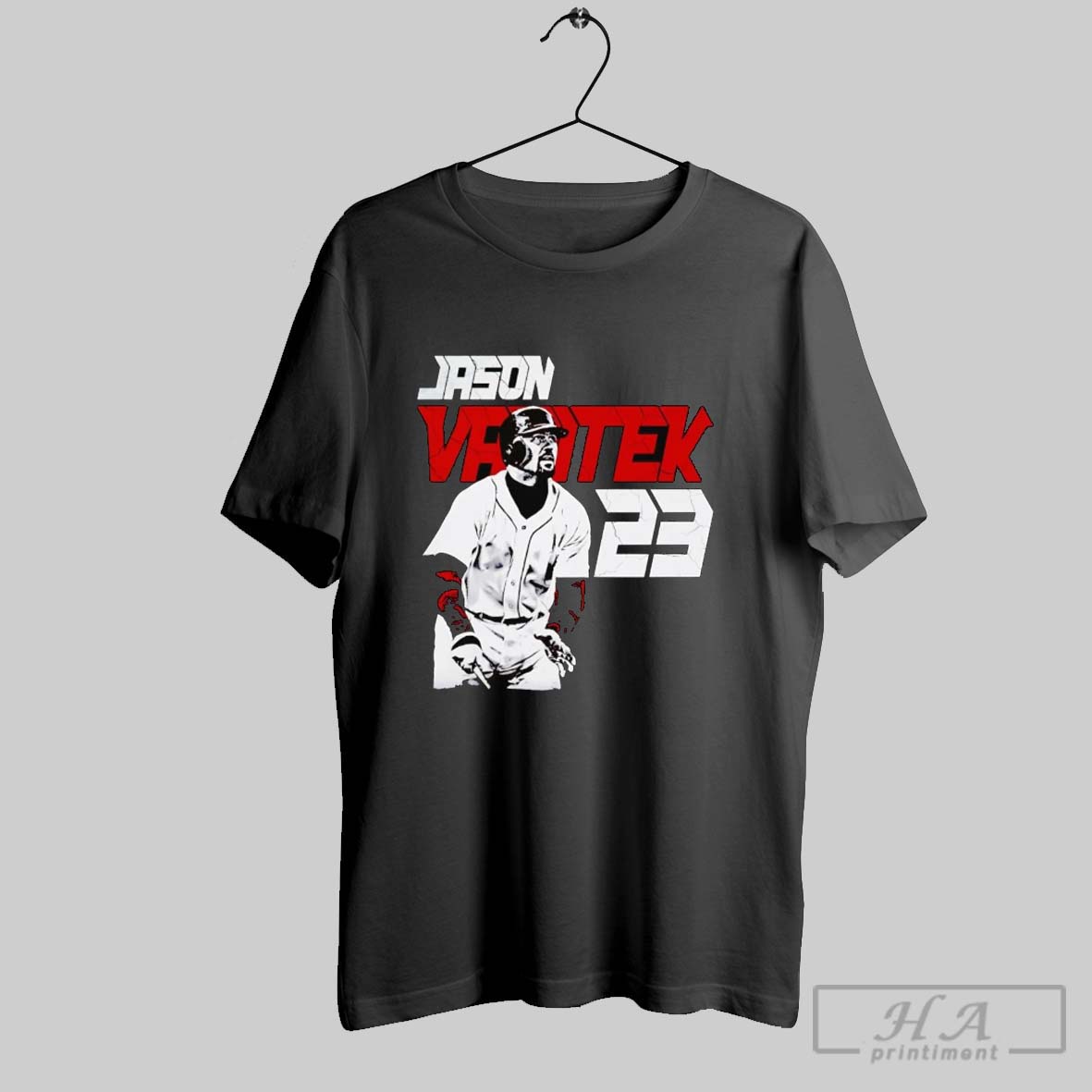 Official Jason Varitek 23 Portrait Boston Player Shirt