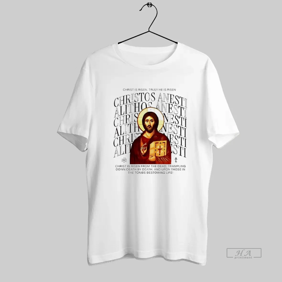 Official Jesus Christos Anest Christ Is Risen Truly He Is Risen Christian T Shirt