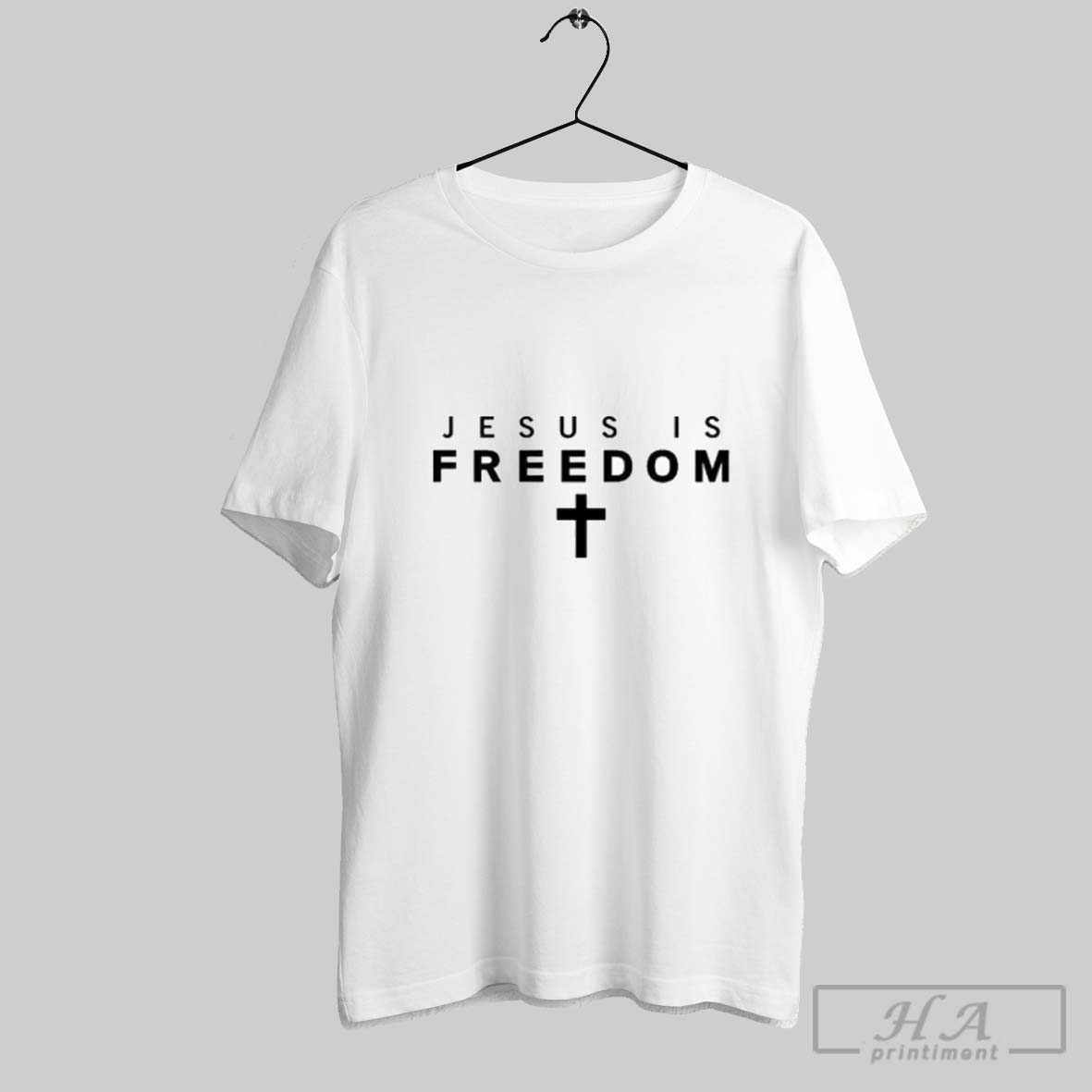 Official Jesus Is Freedom Christian Catholic Christ King Of Kings Cross Faith Shirt