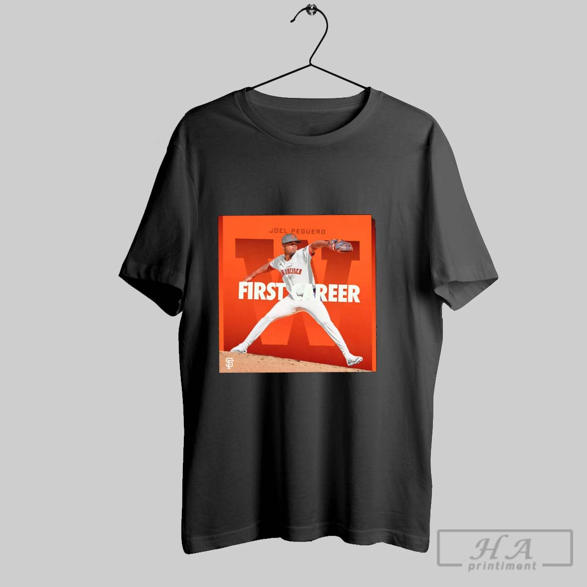 Official Joel Peguero First Career Sf Giants Tee Shirt