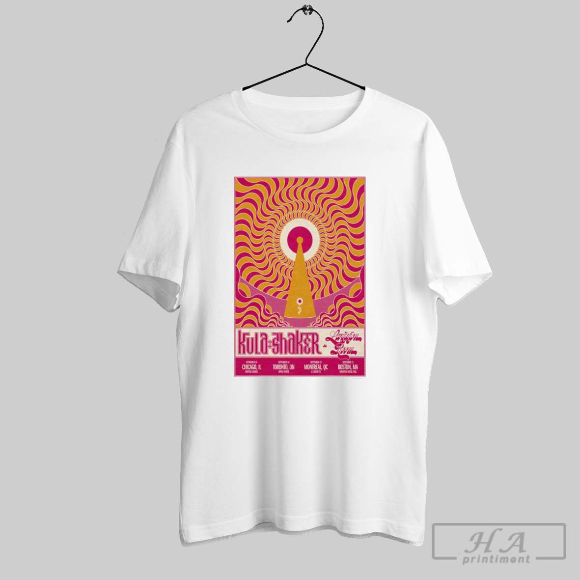 Official Kula Shaker And Levitation Room Tour September 21 2025 Boston Ma Shirt