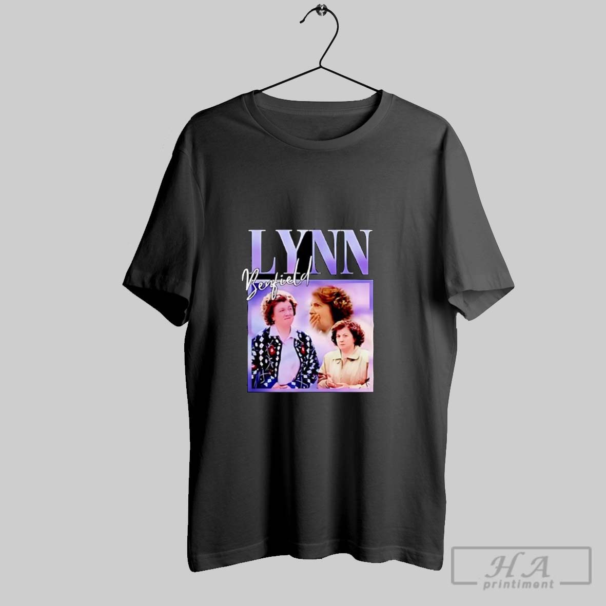 Official Lynn Benfield Alan Partridge Bbc Comedy Fan Posters Black Tee Shirt