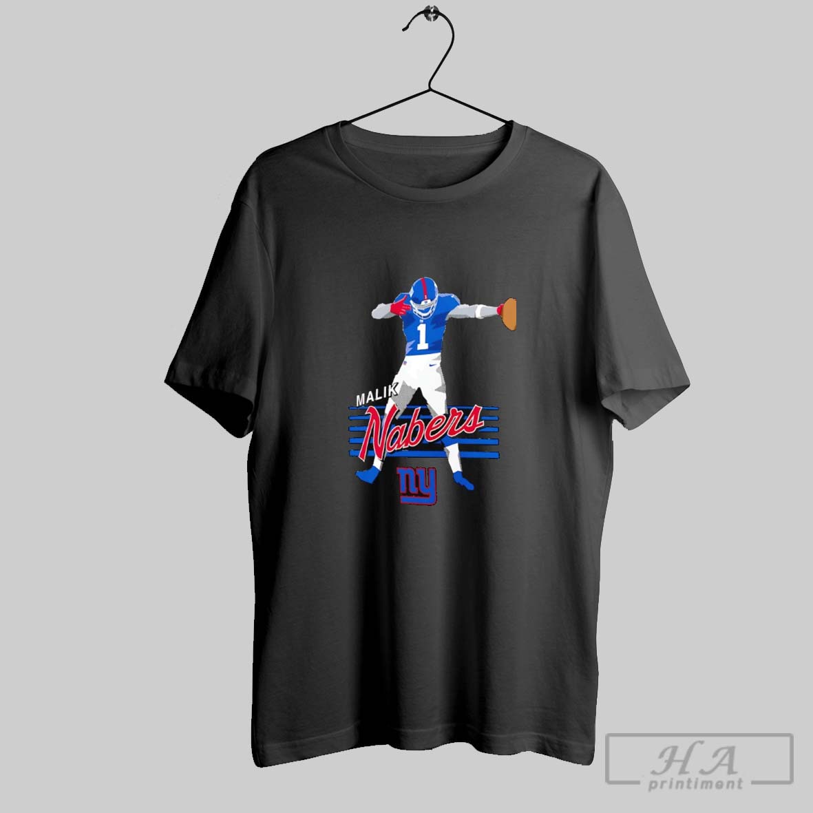 Official Malik Nabers 1 New York Giants Football Player Crosswalk Shirt