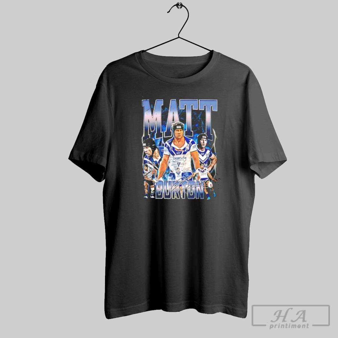 Official Matt Burton Bulldogs Graphic Signature Tee Shirt