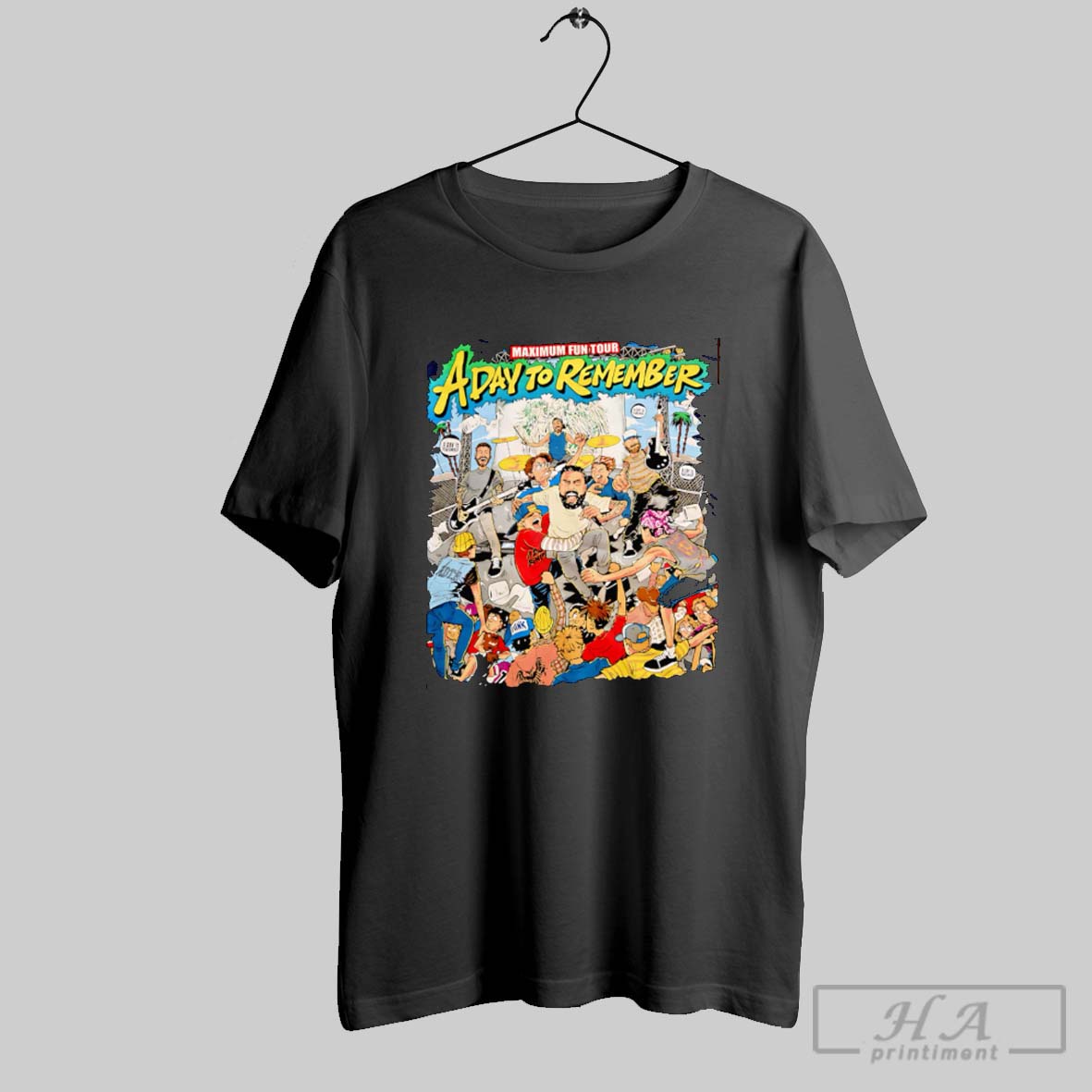 Official Maximum Fun Tour A Day To Remember Shirt