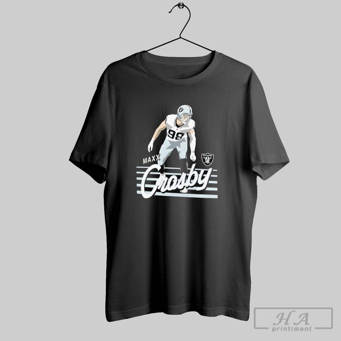 Official Maxx Crosby 98 Las Vegas Raiders Football Player Crosswalk Shirt