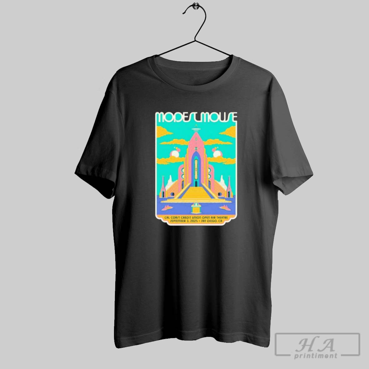 Official Modest Mouse Cal Coast Credit Union Open Air Theatre In San Diego Ca On September 3 2025 Tee Shirt