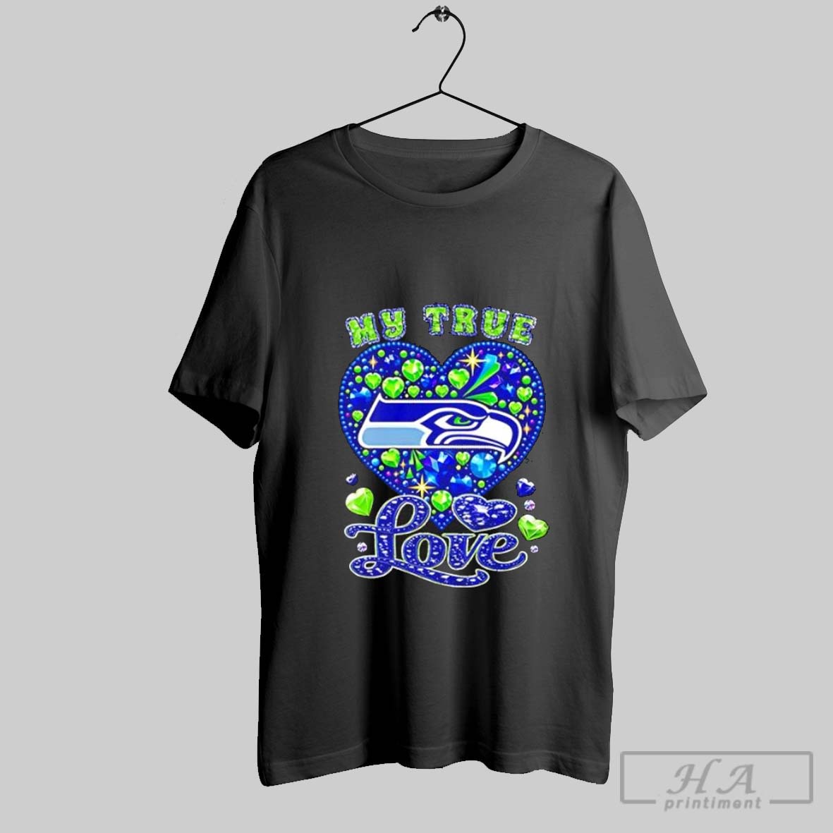 Official My True Love Seattle Seahawks Twinkle Shirt Hoodie Sweater Longsleeve And V Neck