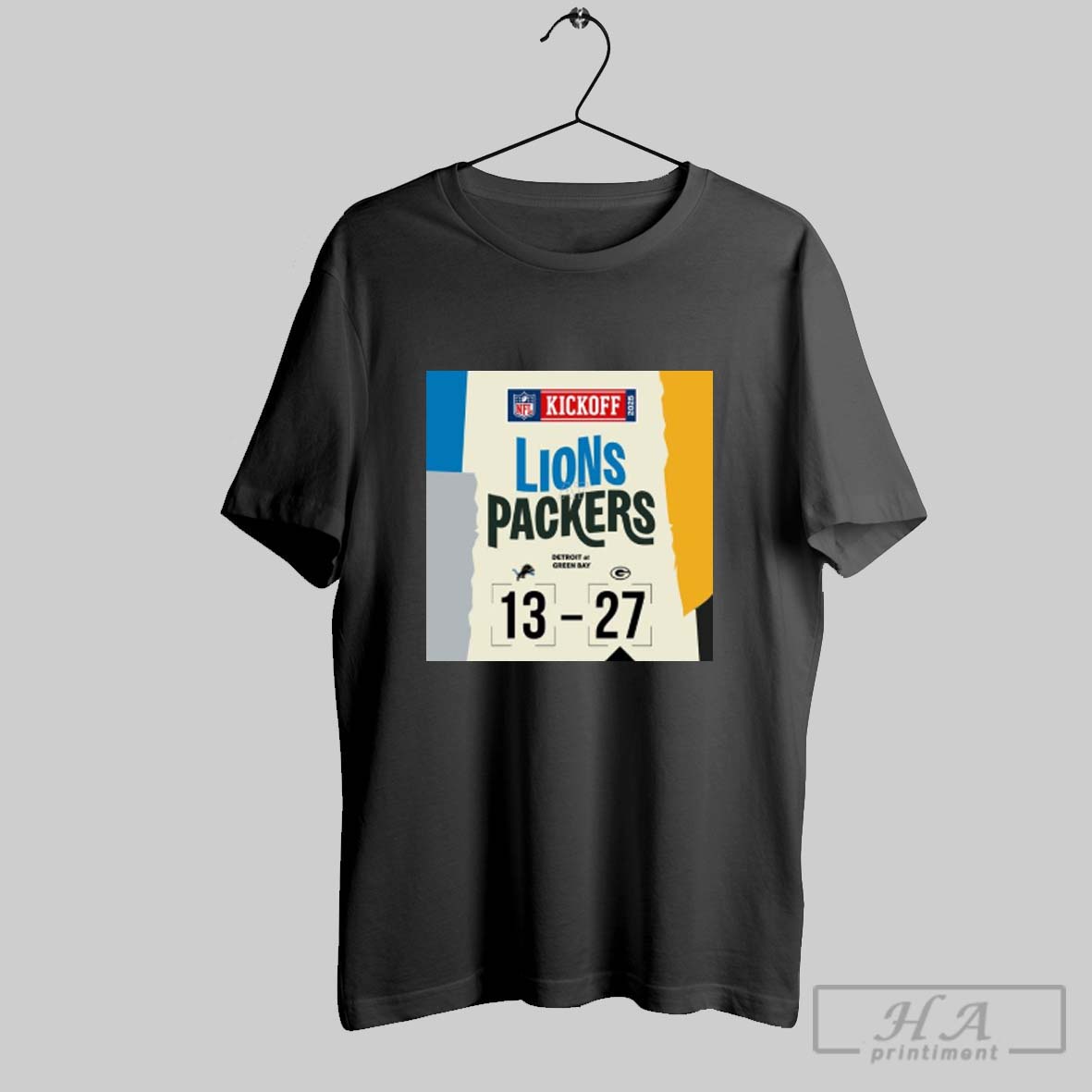 Official Nfl Kickoff 2025 Packers Wins 27 13 Lions Score Shirt Shirt