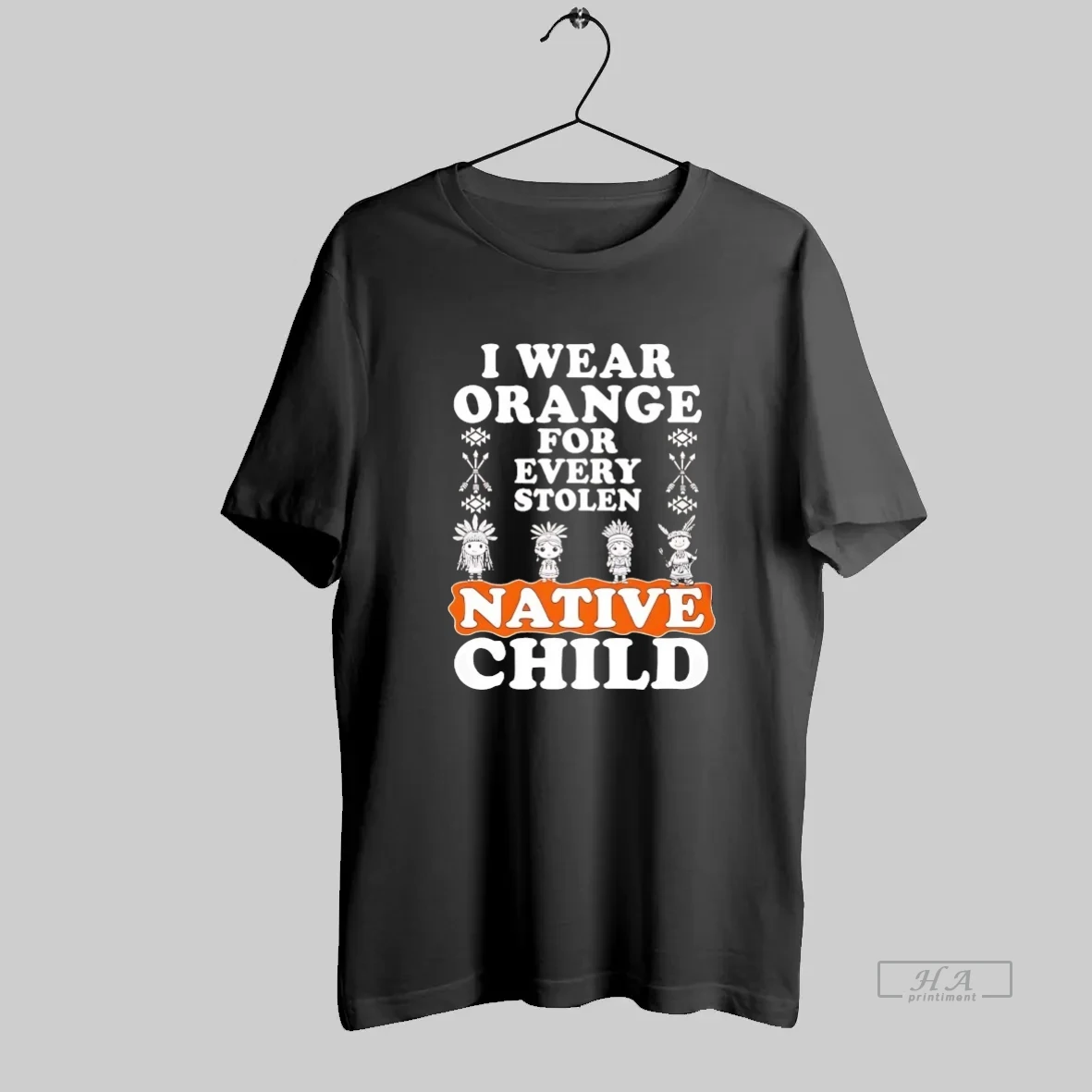 Official Native American I Wear Orange For Every Stolen Native Child T Shirt