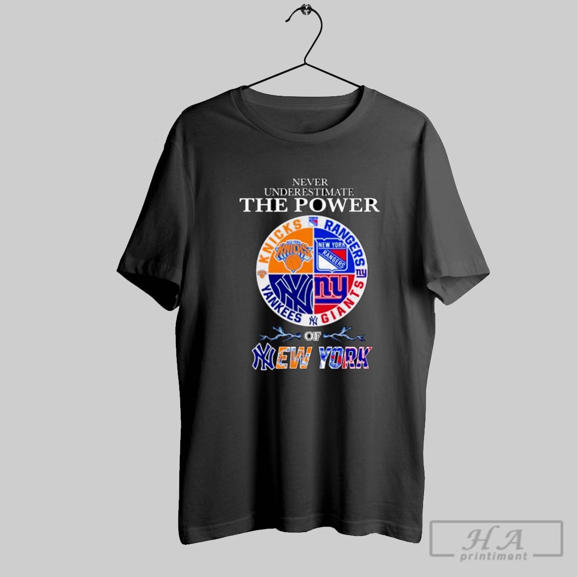 Official Never Underestimate The Power Of New York Ornament Ornament Tee Shirt