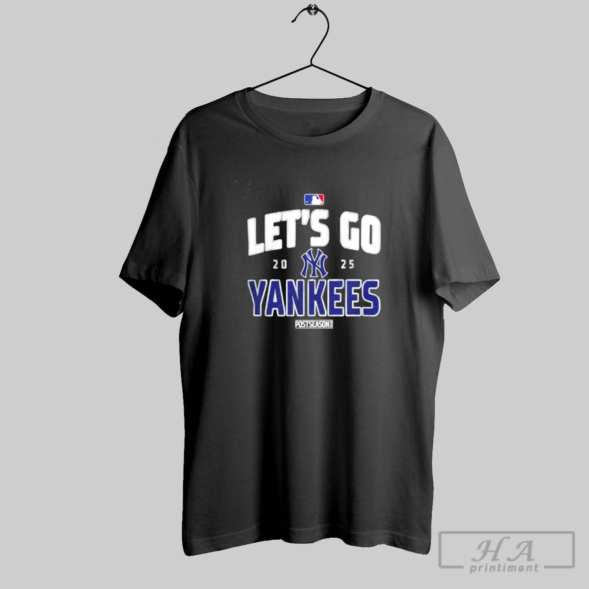 Official New York Yankees Baseball 2025 Postseason Official Lets Go Team Shirt
