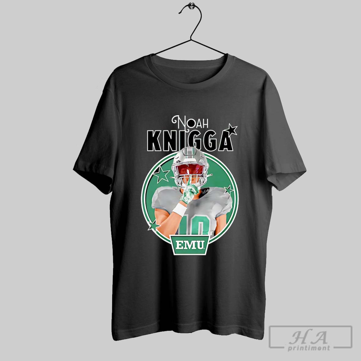 Official Noah Knigga Player Eastern Michigan Eagles Football Tee Shirt