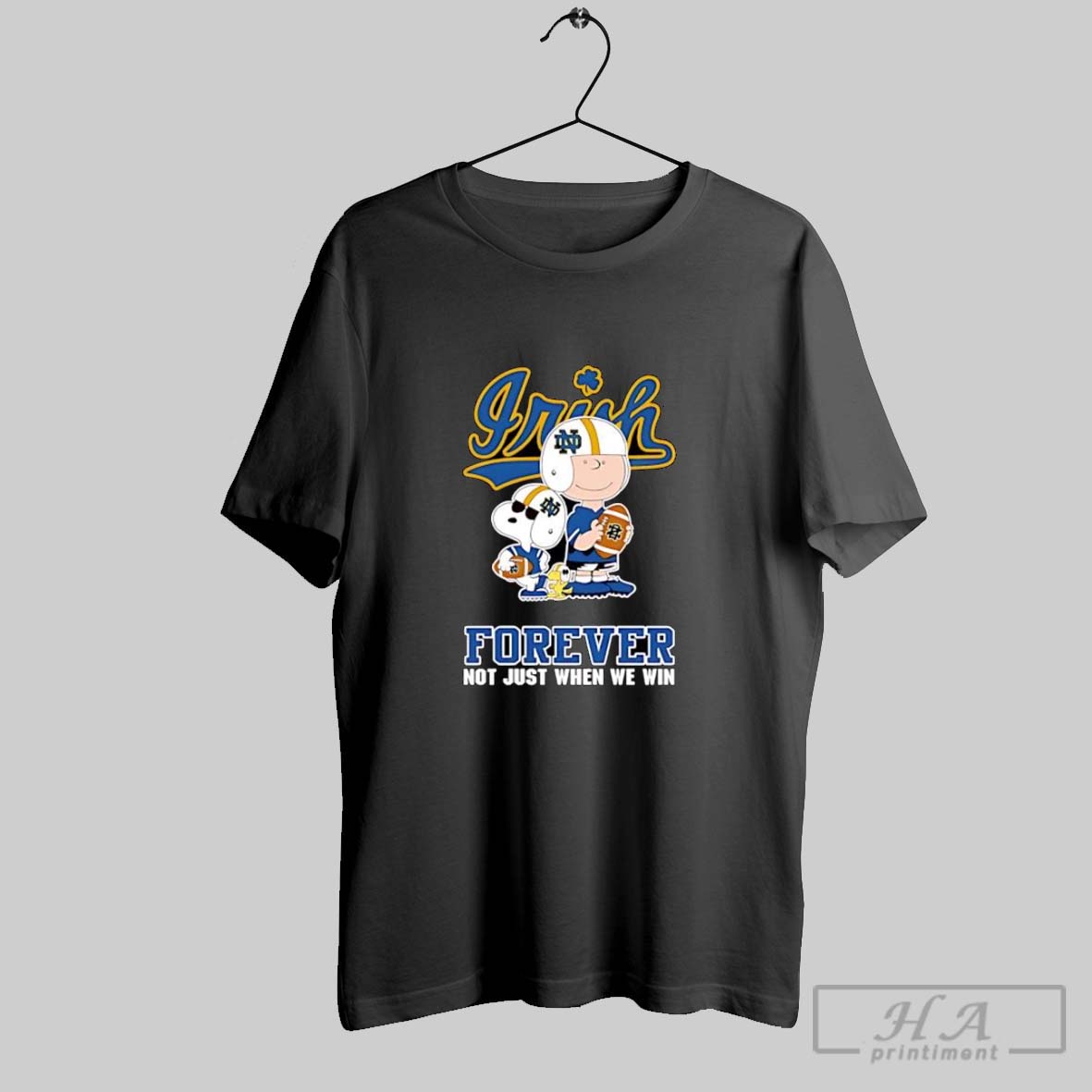 Official Notre Dame Fighting Irish Charlie Brown Cartoon Forever Shirt