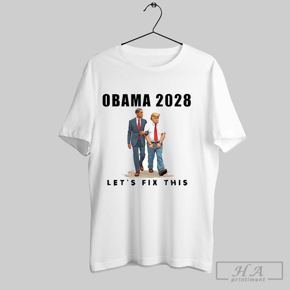 Official Obama 2028 Talk To Trump Lets Fix This Shirt