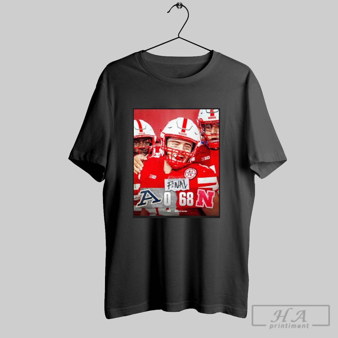 Official Official Nebraska Cornhuskers Win 68 0 Akron Poster Shirt Tee Shirt