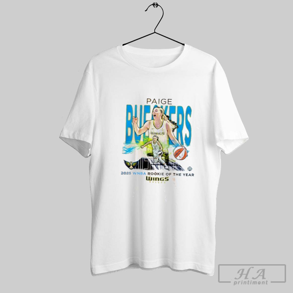 Official Paige Bueckers Dallas Wings 2025 Wnba Rookie Of The Year Shirt