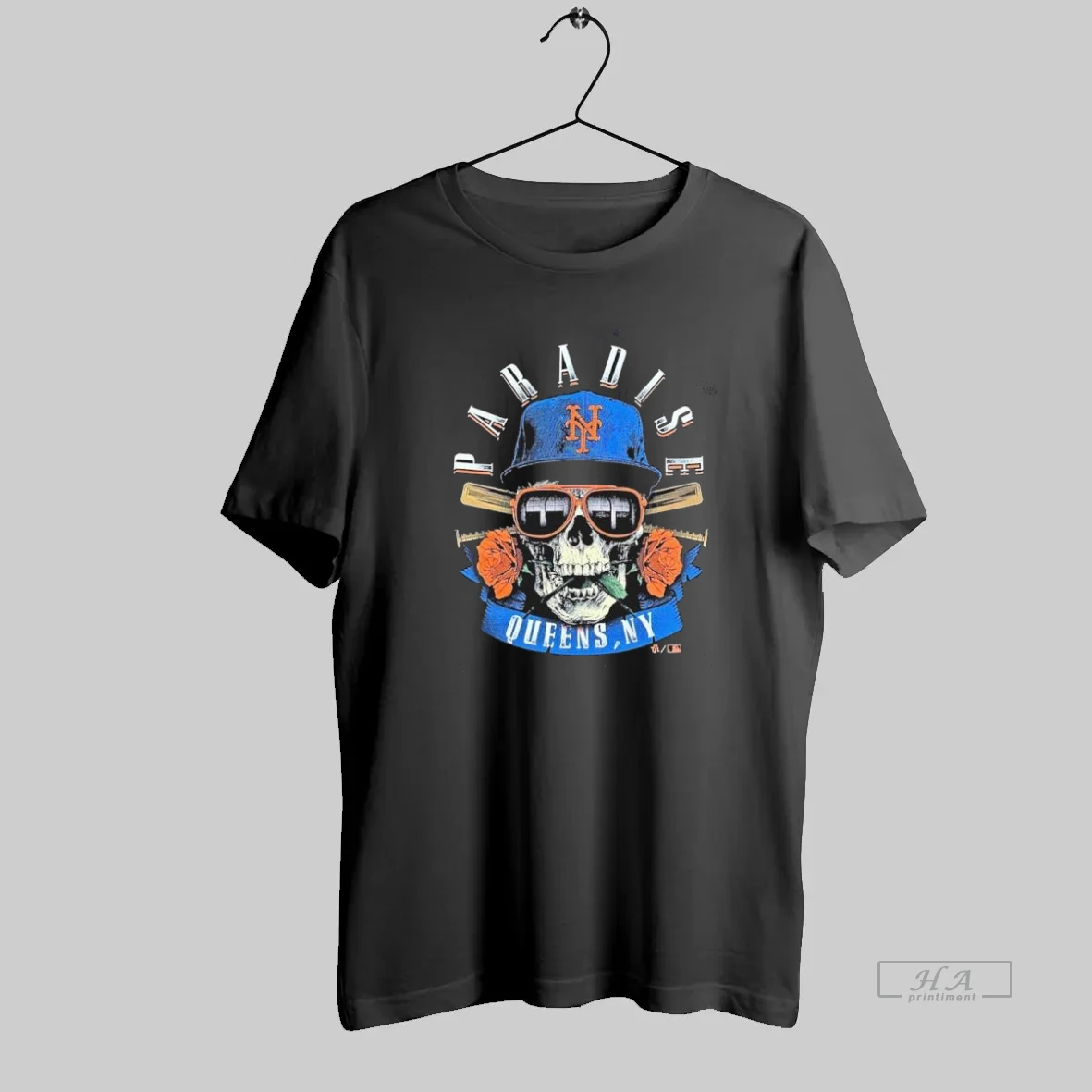 Official Paradise Skull New York Mets T Shirt