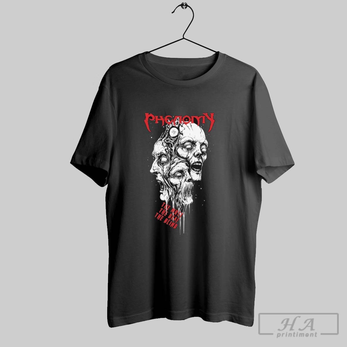 Official Phenomy The Mute The Deaf The Blind Heads Tee Shirt