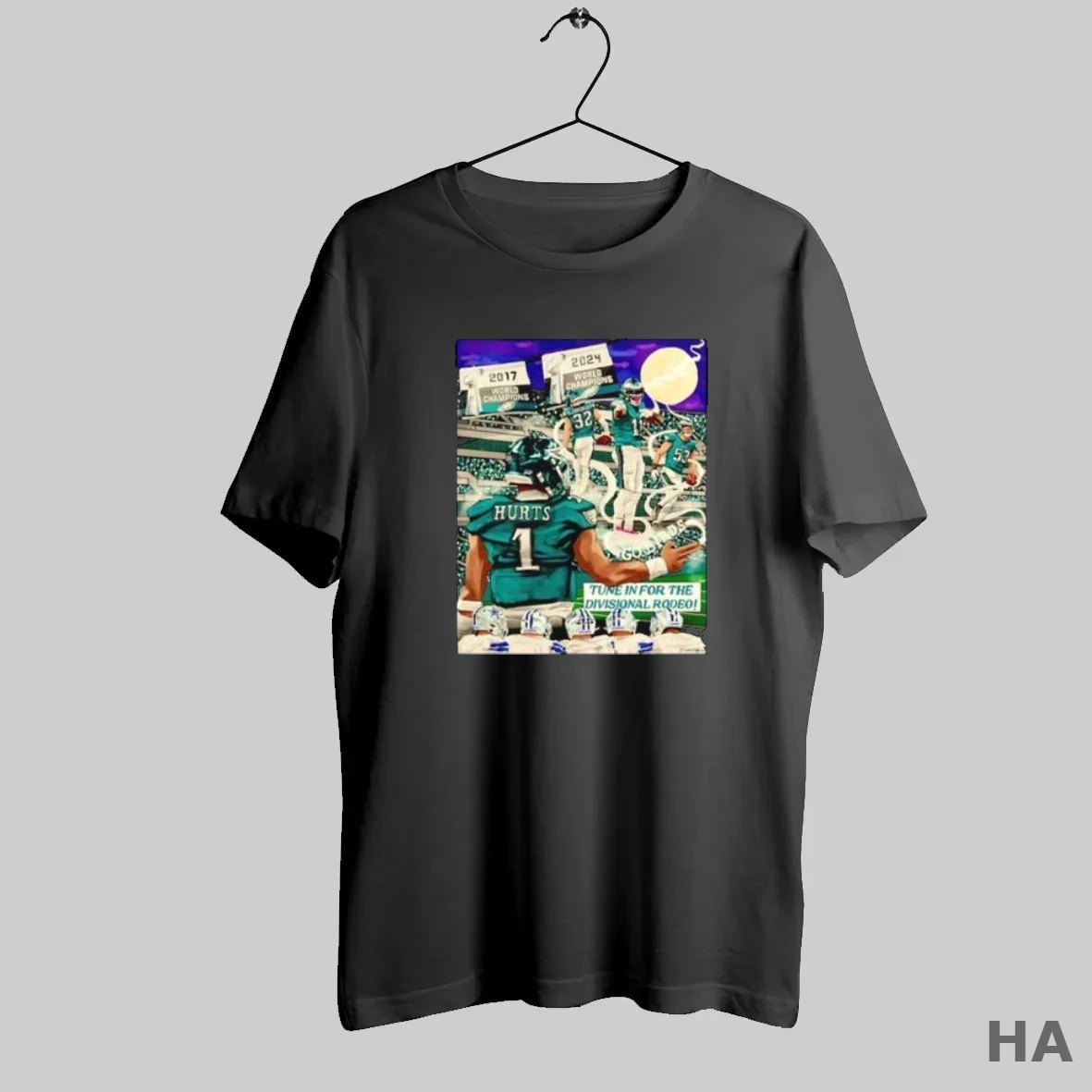 Official Philadelphia Eagles Jalen Hurts Tune In For The Divisional Rodeo T Shirt