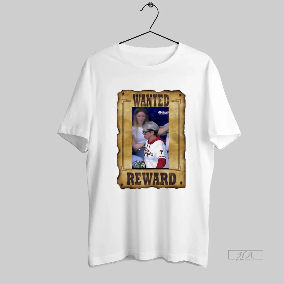 Official Phillies Karen Wanted Reward T Shirt