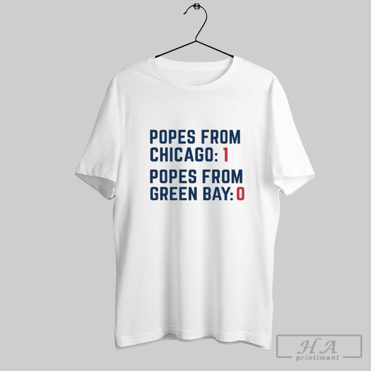 Official Popes From Chicago Popes From Green Bay Rivalry T Shirt Shirt