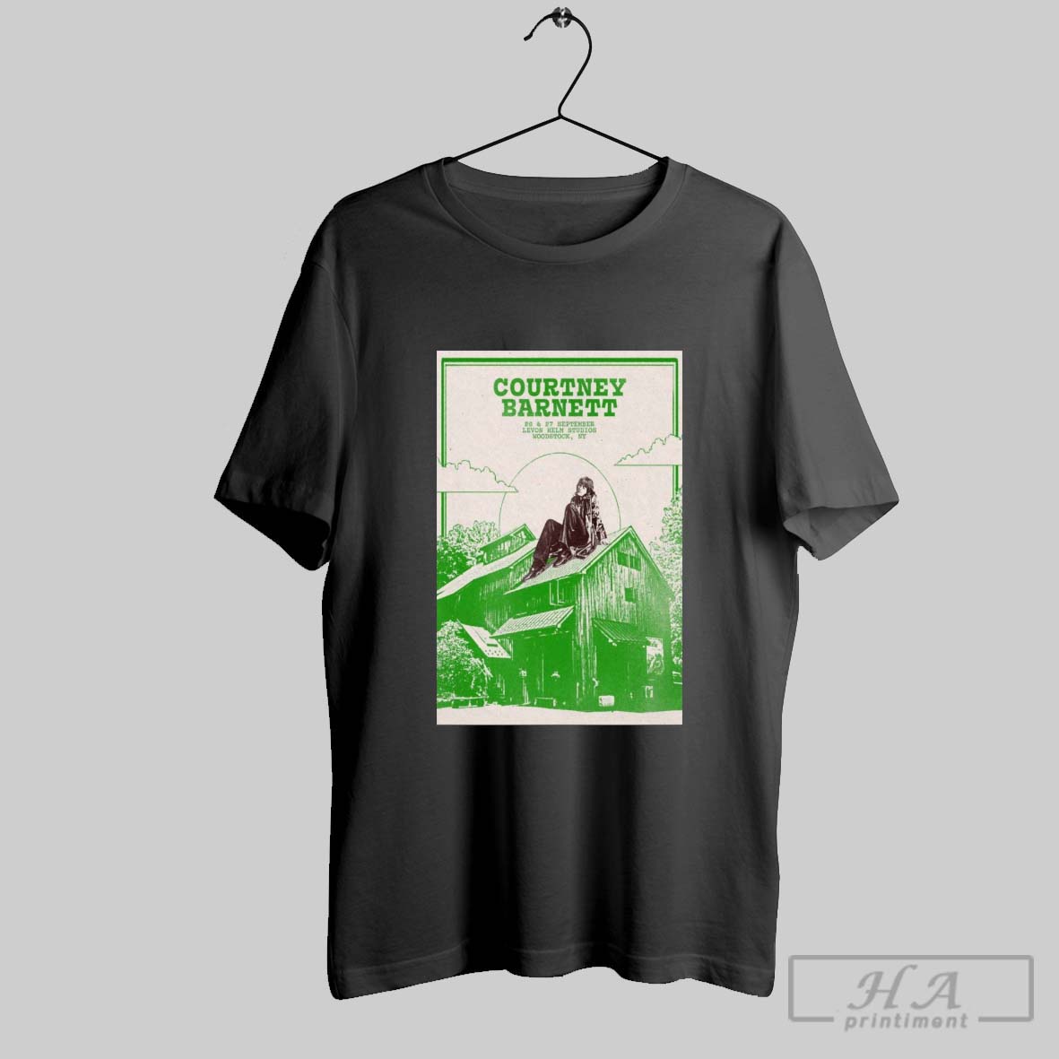 Official Poster Courtney Barnett September 26 27 2025 Levon Helm Studios In Woodstock Ny Tee Shirt