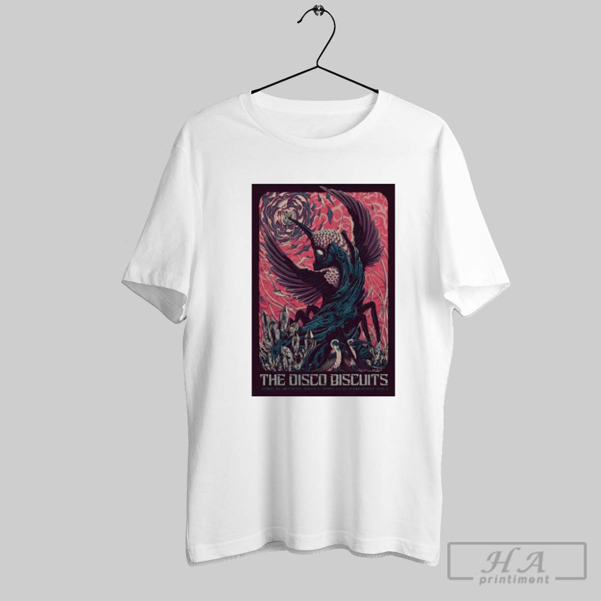 Official Poster The Disco Biscuits September 3 2025 At Lawn At Surf Motel Buena Vista Co Tee Shirt