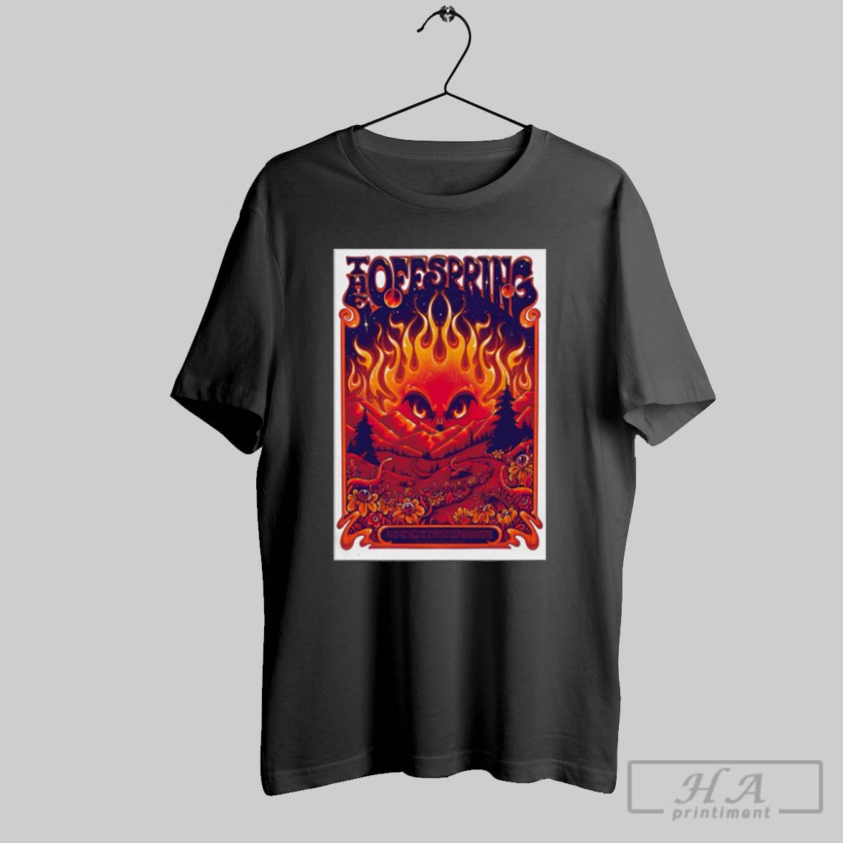 Official Poster The Offspring September 6 2025 Utah First Credit Union Amphitheatre In West Valley City Ut T Shirt