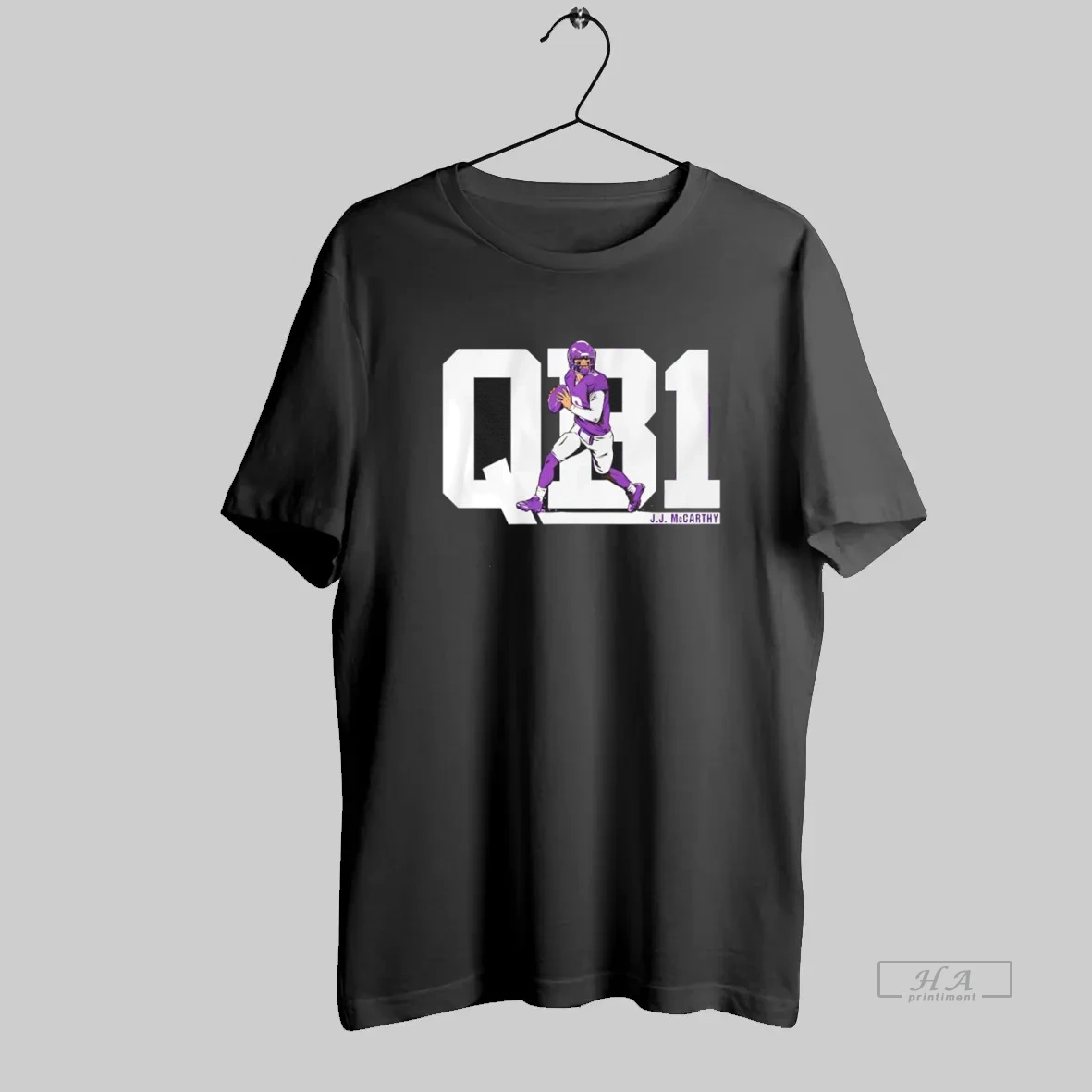 Official Qb1 J J Mccarthy Minnesota Vikings T Shirt