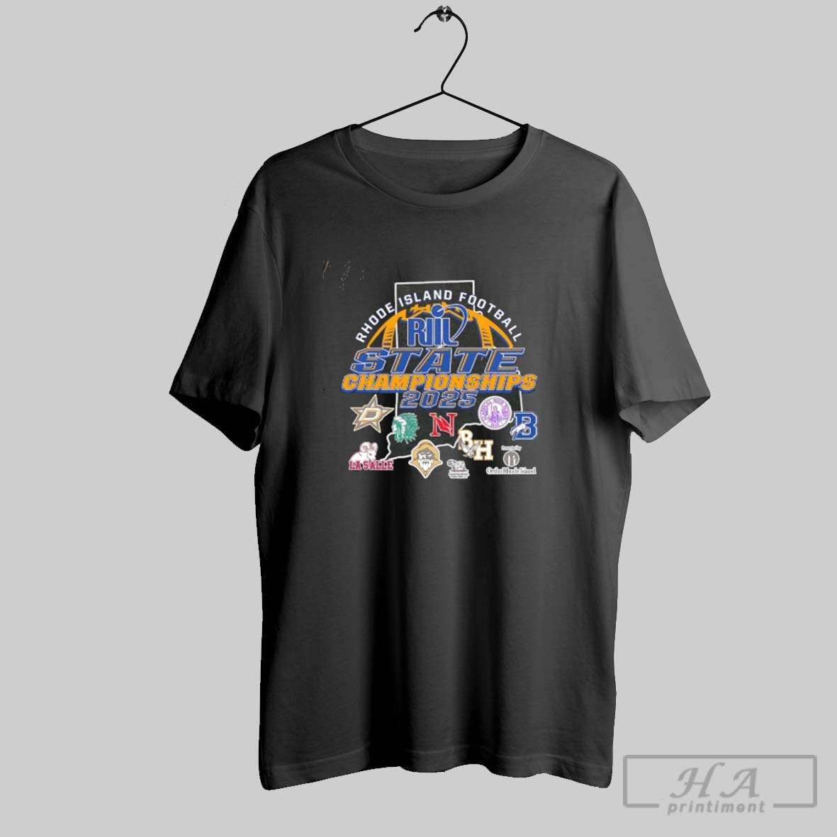Official Riil Rhode Island Football State Championship 2025 Tee Shirt
