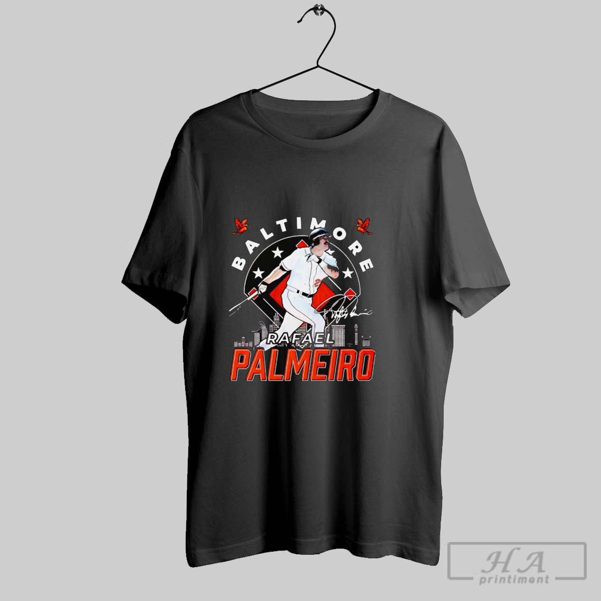 Official Rafael Palmeiro Bird Baltimore Swing Signature Shirt