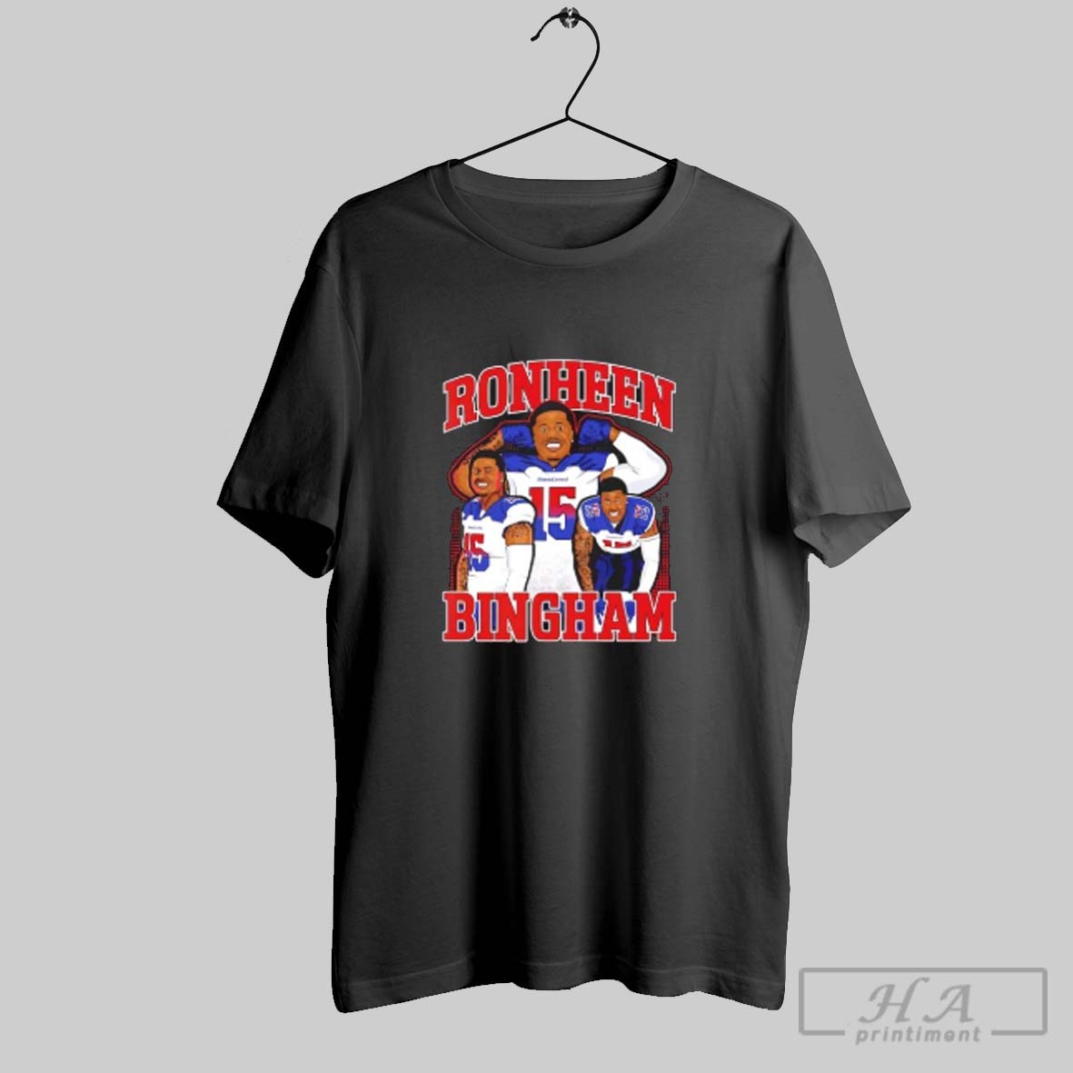 Official Ronheen Bingham Graphic Houston Roughnecks Shirt