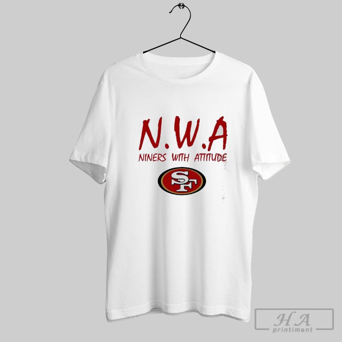 Official San Francisco 49ers Nwa Niners With Attitude Shirt