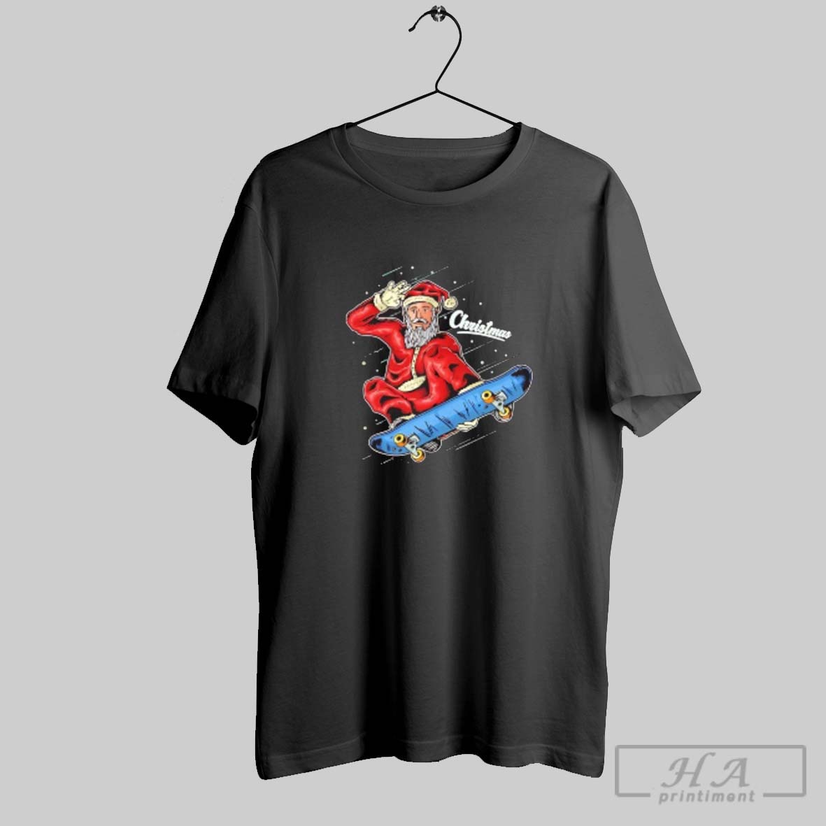 Official Santa Skateboarding Halloween Shirt