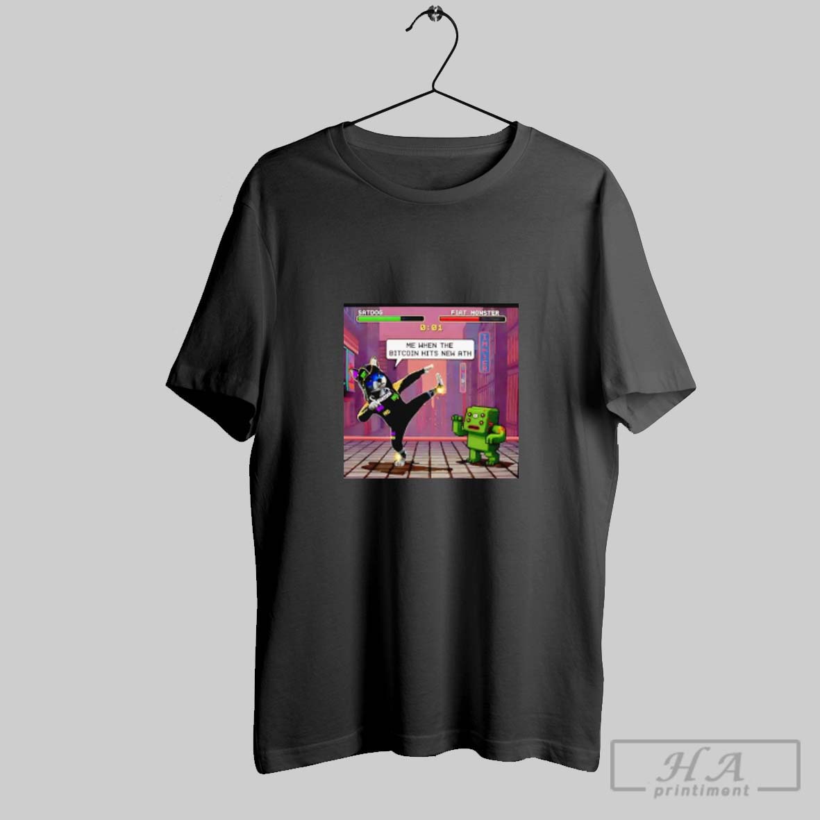 Official Satdog And Fiat Monster Me When The Bitcoin Hits New Ath Shirt