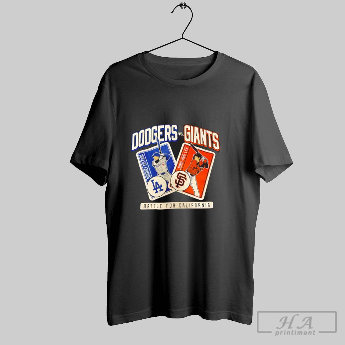 Official Shohei Ohtani Los Angeles Dodgers Vs Jung Hoo Lee San Francisco Giants Battle For California Shirt