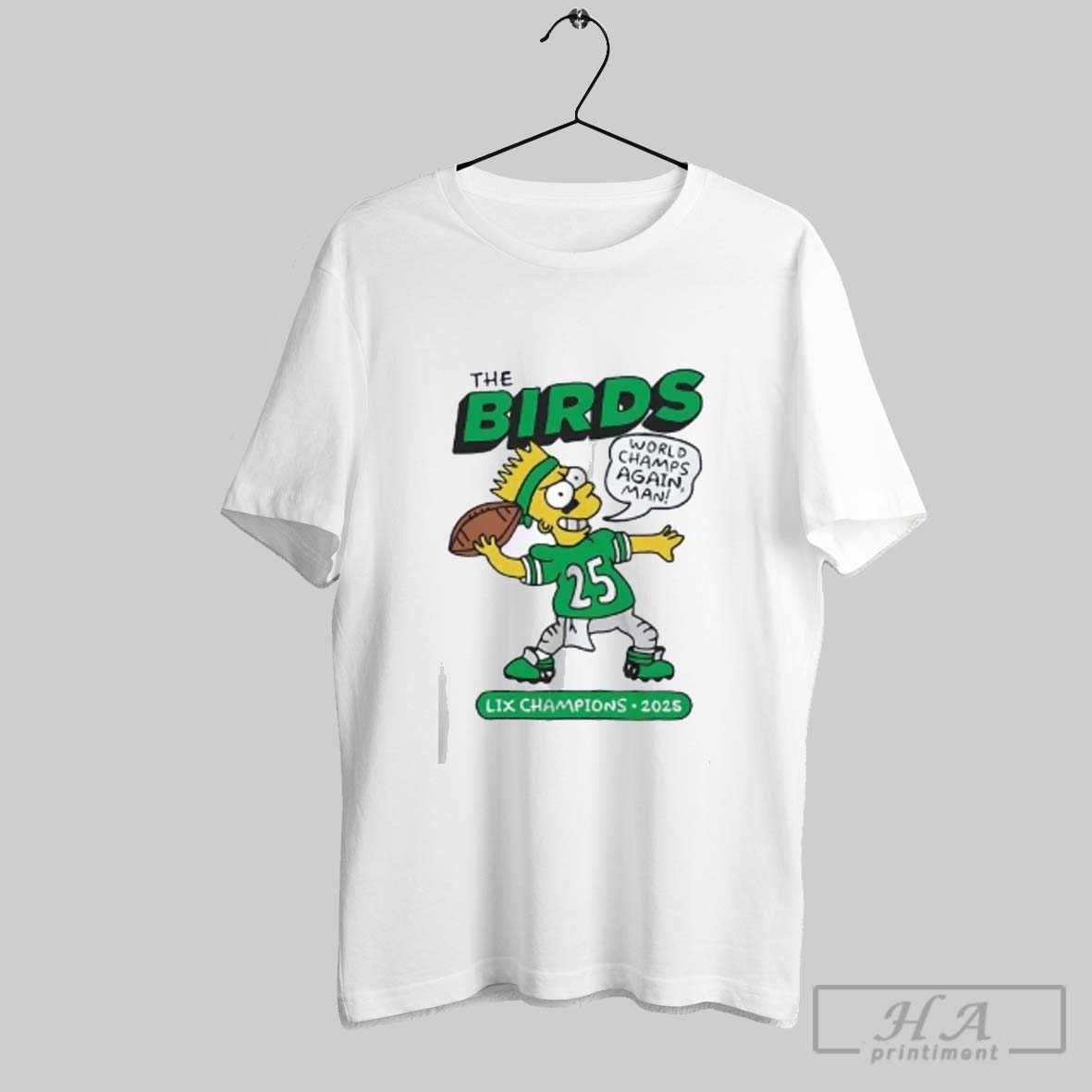 Official Simpson The Birds World Champs Again Lix Champions 2025 Tee Shirt