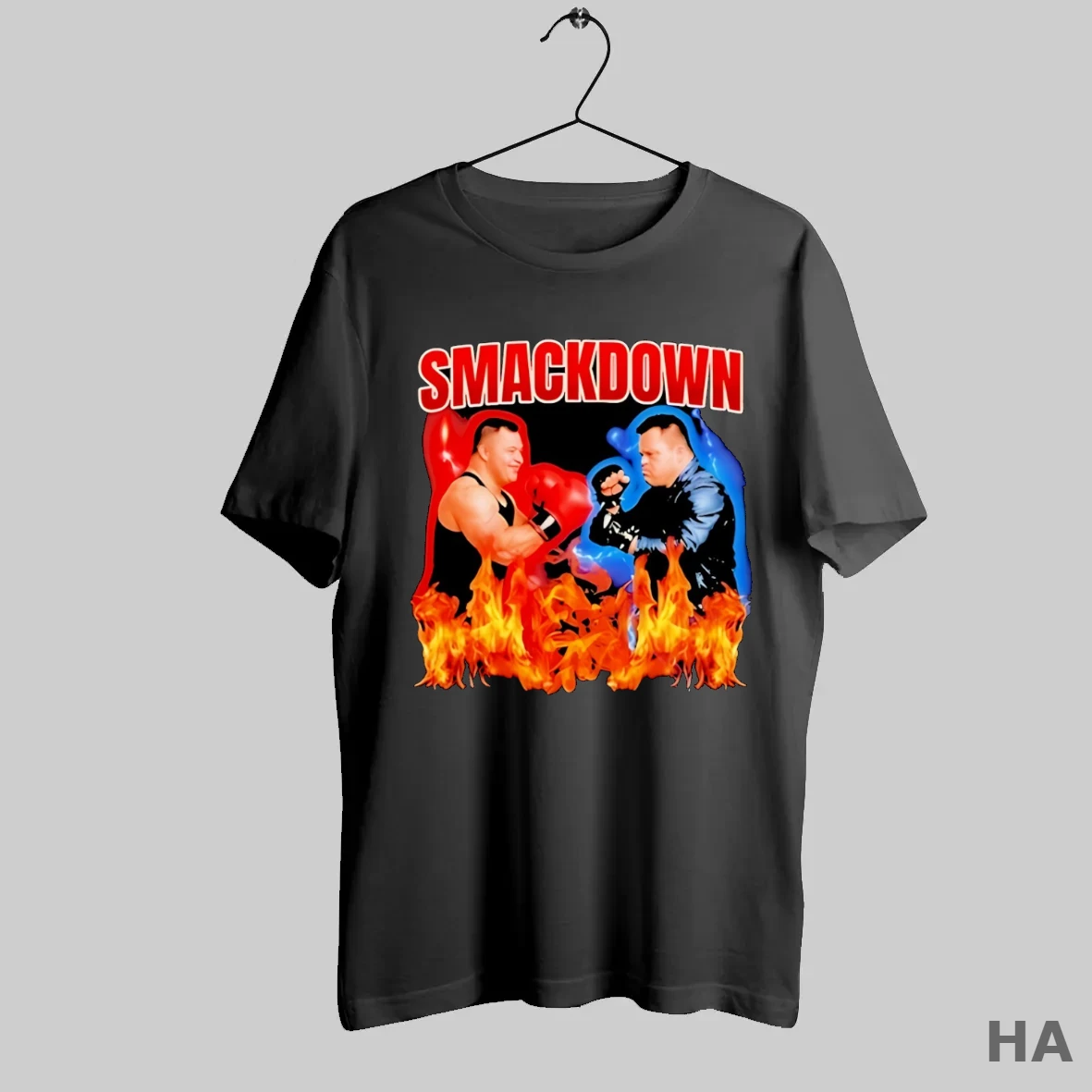 Official Smackdown Boxing Flames T Shirt