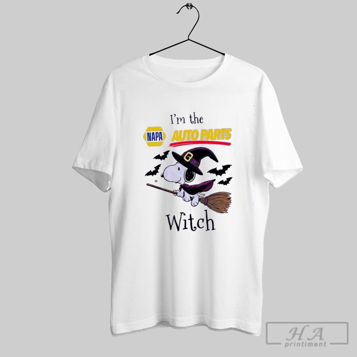 Official Snoopy Im The Auto Parts Witch Halloween Classic Shirt
