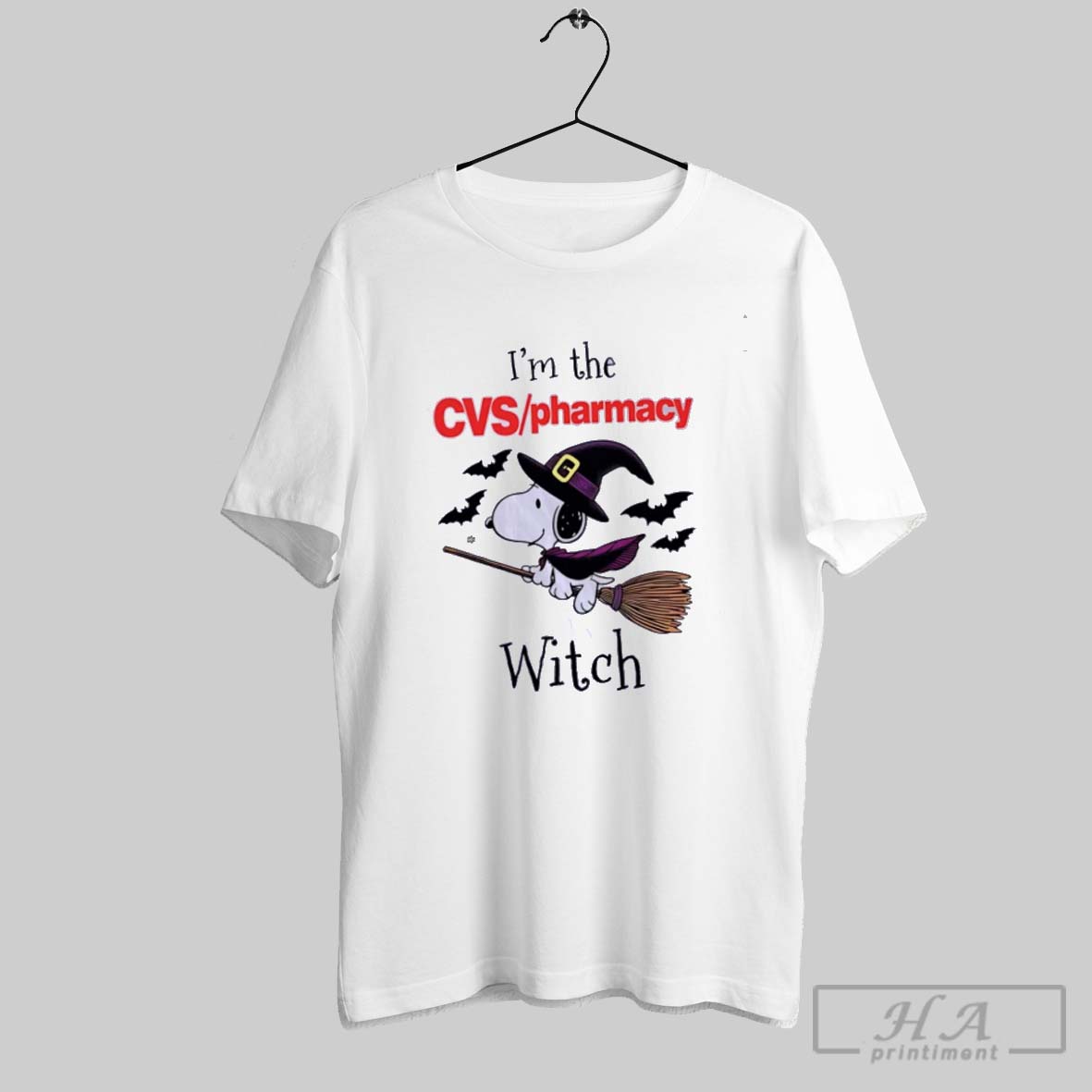 Official Snoopy Im The Cvs Pharmacy Witch Halloween Classic Shirt
