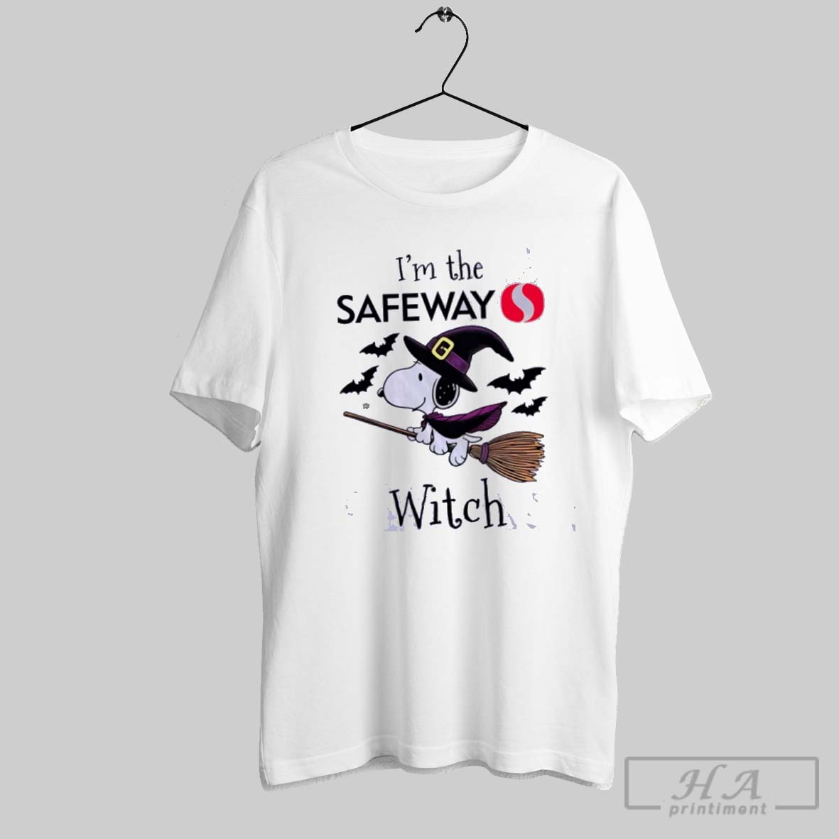 Official Snoopy Im The Safeway Witch Halloween Classic Shirt
