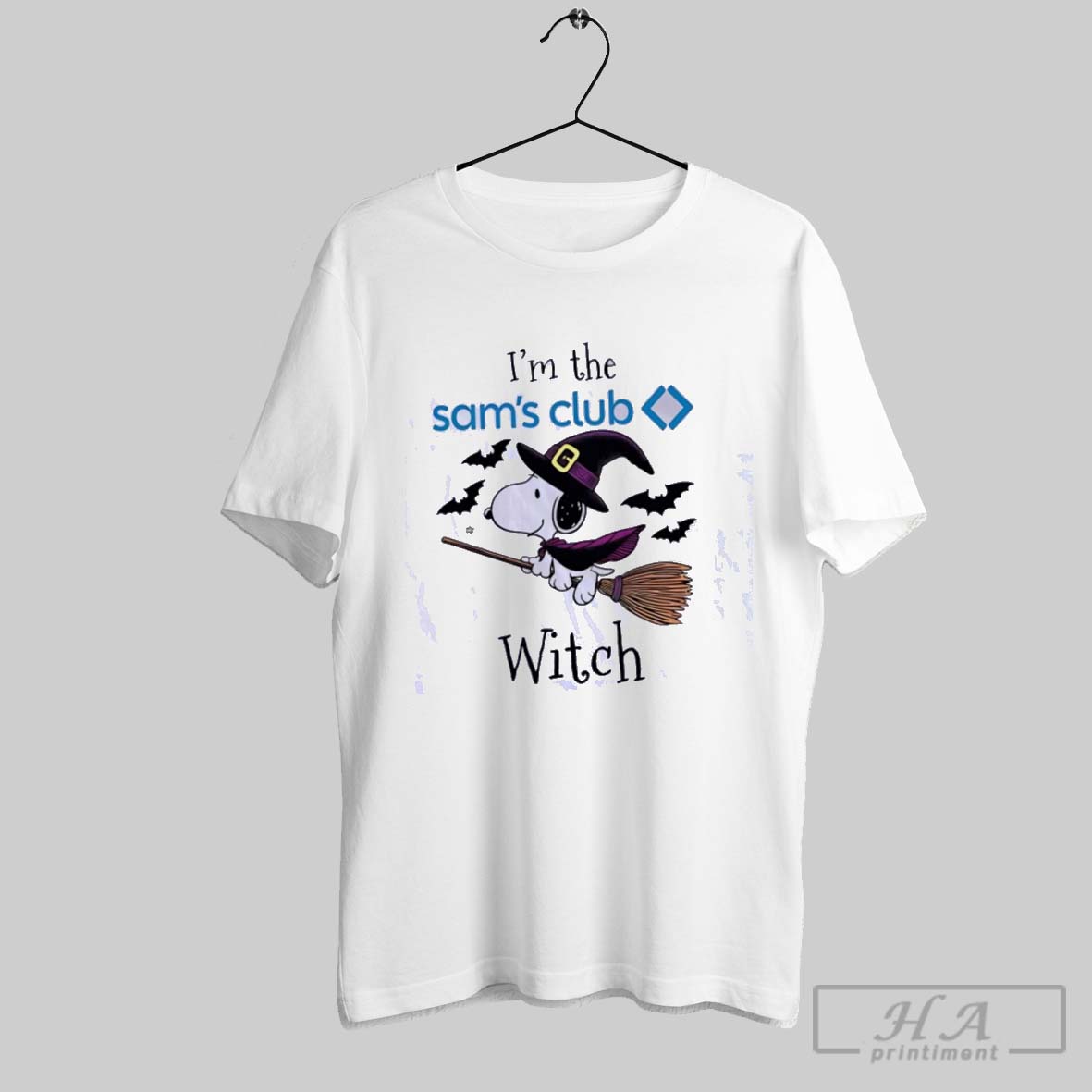 Official Snoopy Im The Sams Club Witch Halloween Classic Shirt