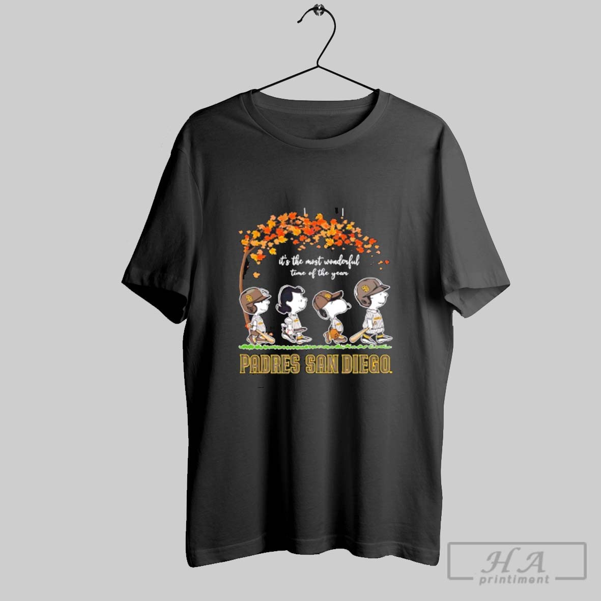 Official Snoopy And Friends San Diego Padres Its The Most Wonderful Time Of The Year Nfl Shirt