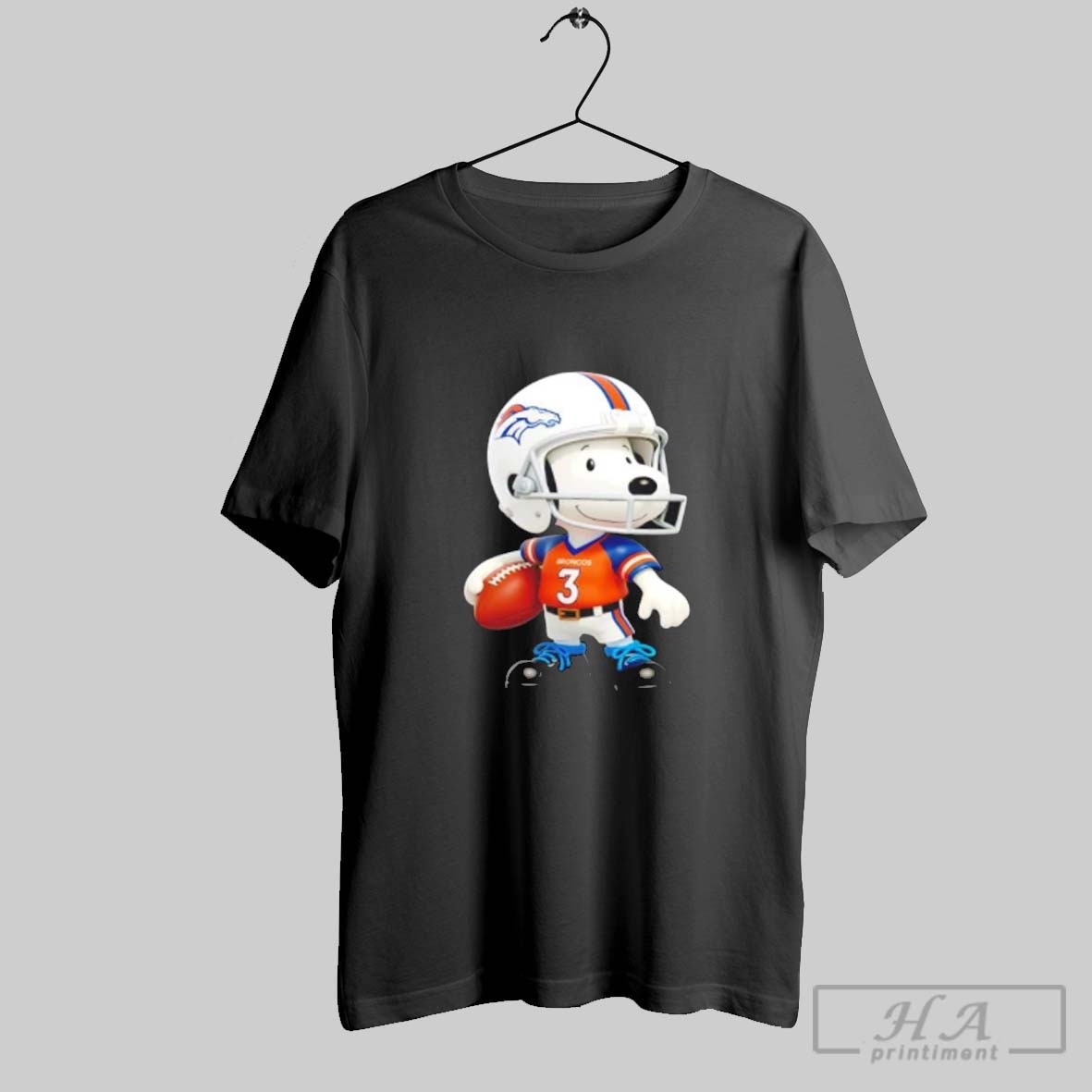 Official Snoopy Wearing Denver Broncos Football Shirt