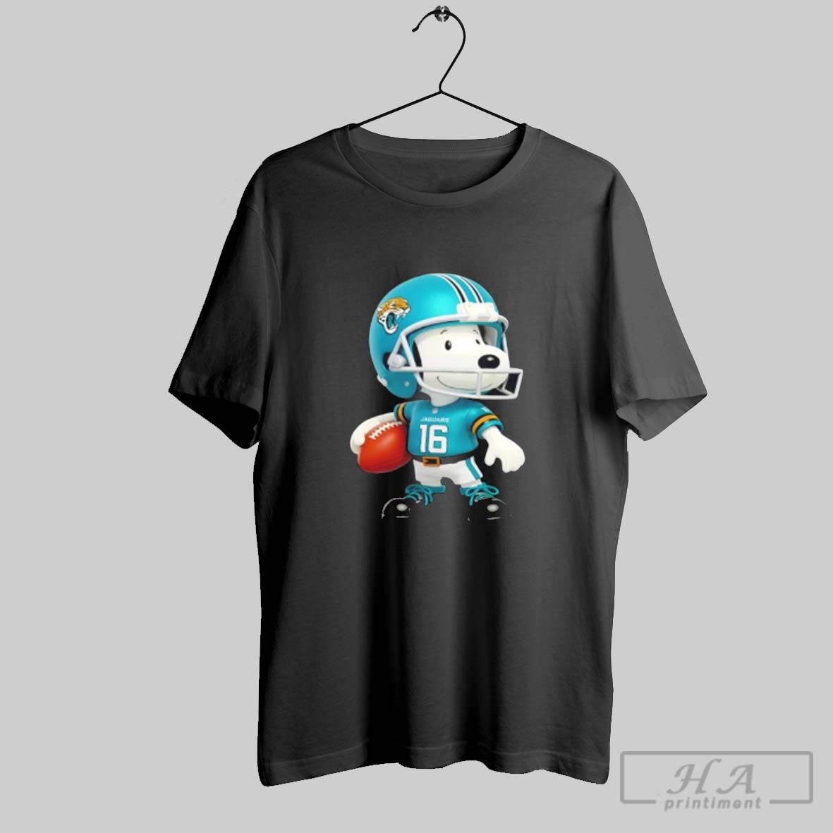 Official Snoopy Wearing Jacksonville Jaguars Football Shirt
