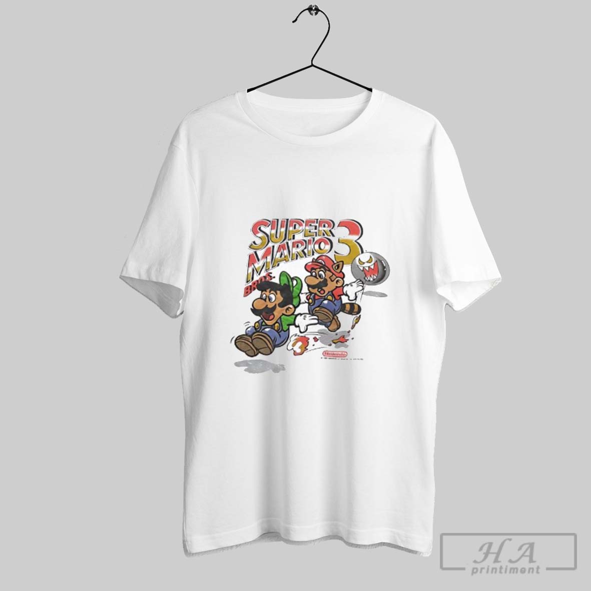 Official Super Mario Bros 3 Video Game Characters Ladies Shirt
